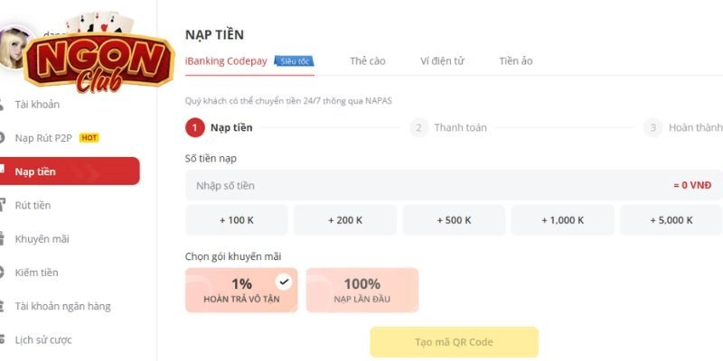 Nạp Tiền NgonClub – Cẩm Nang Hướng Dẫn Chuẩn Nhất